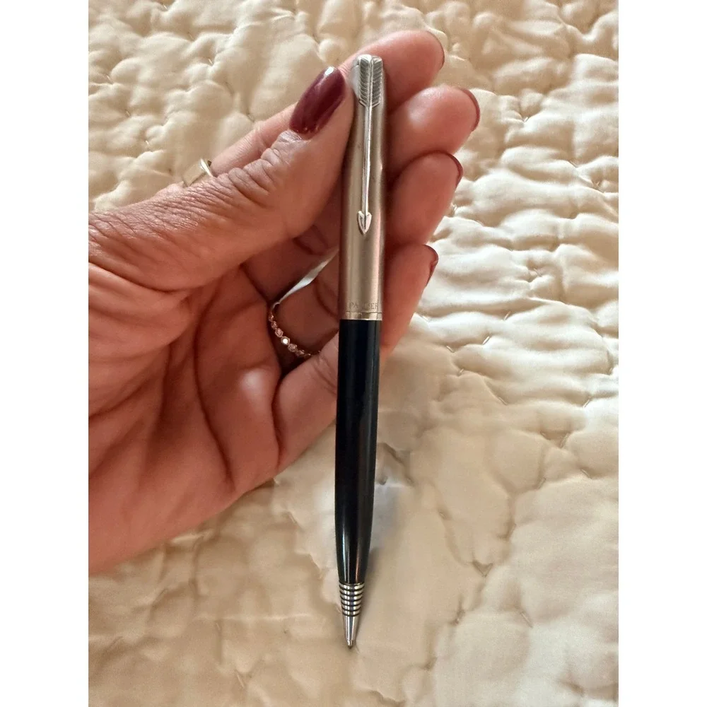 Vintage Parker 51 Mechanical Pencil Black and Lustraloy‎ Steel Cap Arrow Clip